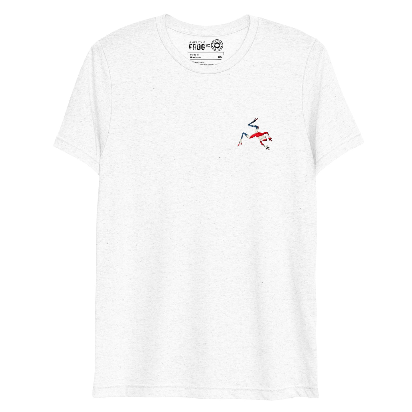 American Frog in White Fleck Short Sleeve T-Shirt