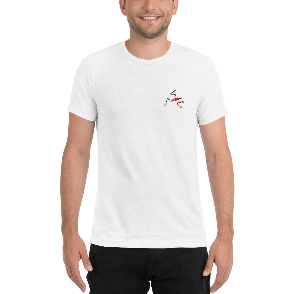 American Frog in White Fleck Short Sleeve T-Shirt