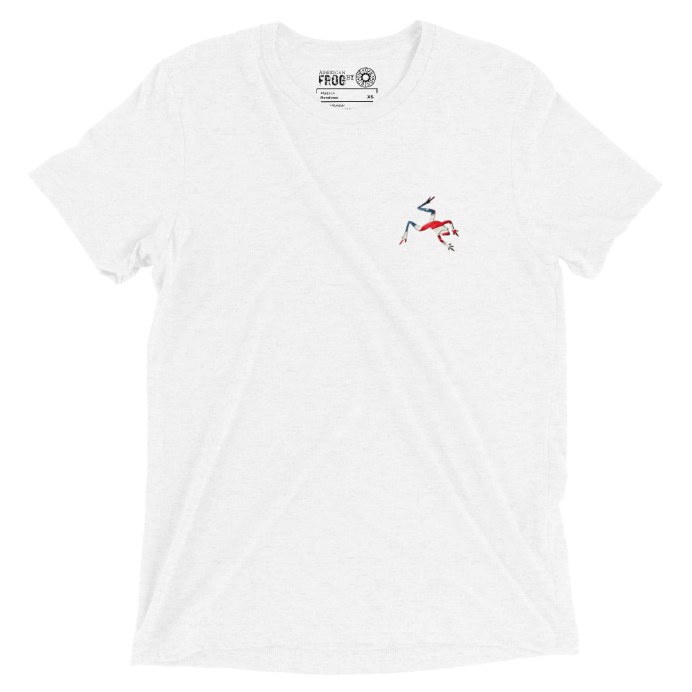 American Frog in White Fleck Short Sleeve T-Shirt