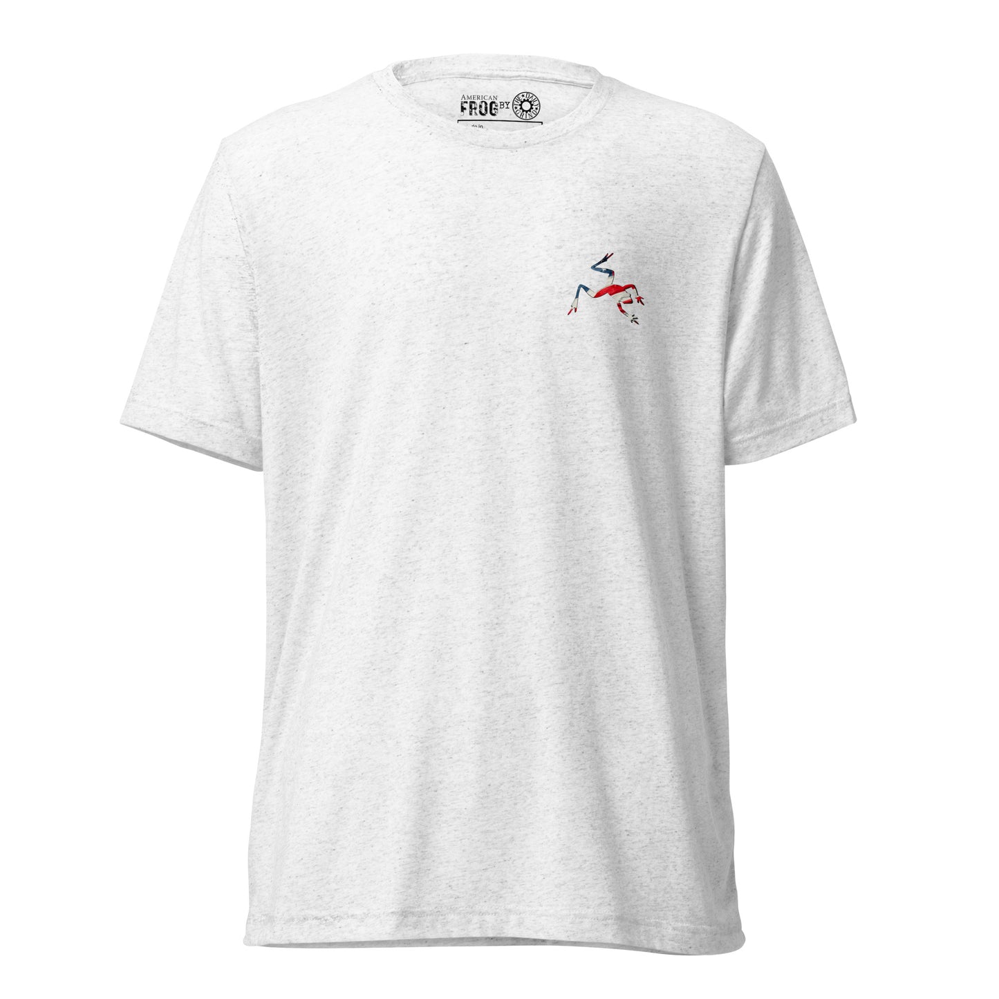 American Frog in White Fleck Short Sleeve T-Shirt