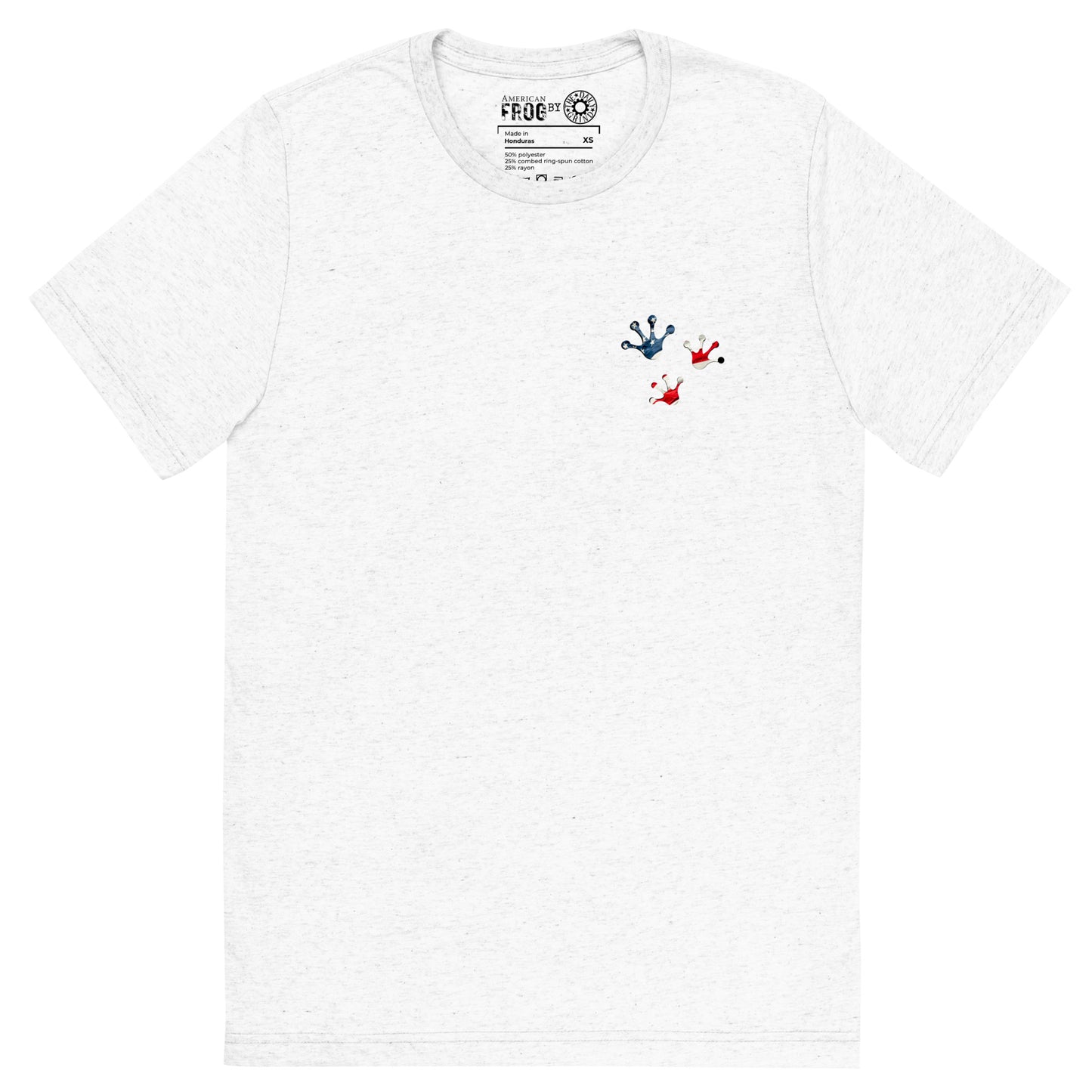 American Frog in White Fleck Short Sleeve T-Shirt