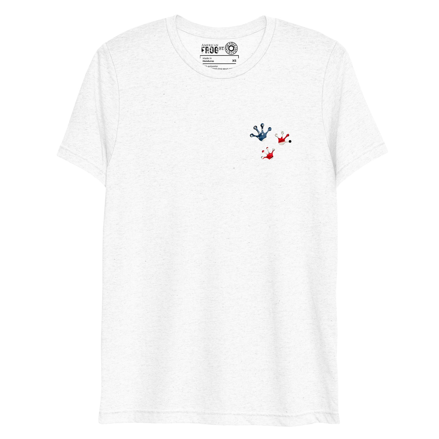 American Frog in White Fleck Short Sleeve T-Shirt