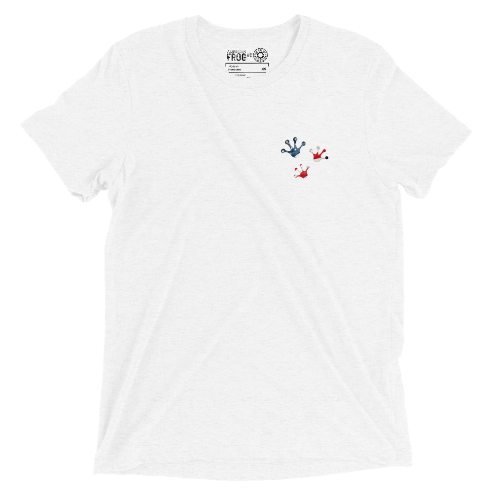 American Frog in White Fleck Short Sleeve T-Shirt