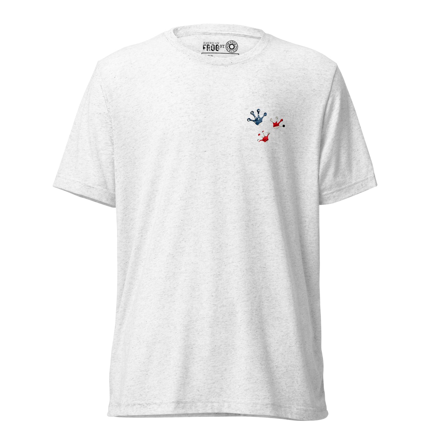 American Frog in White Fleck Short Sleeve T-Shirt