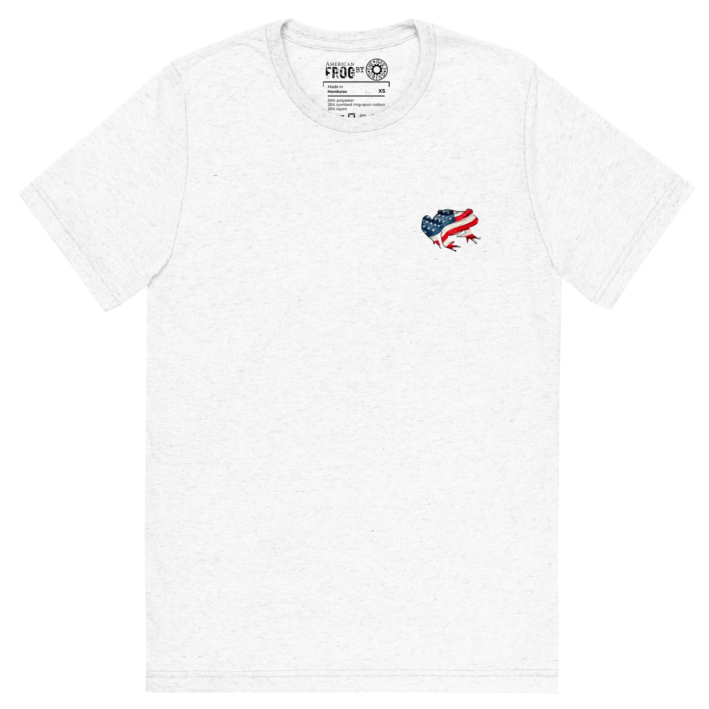 American Frog in White Fleck Short Sleeve T-Shirt