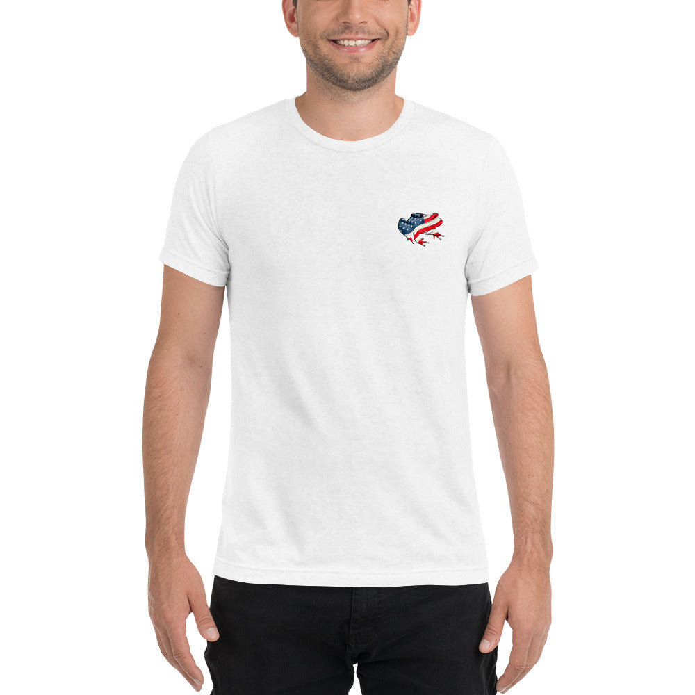 American Frog in White Fleck Short Sleeve T-Shirt