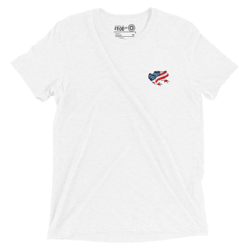 American Frog in White Fleck Short Sleeve T-Shirt