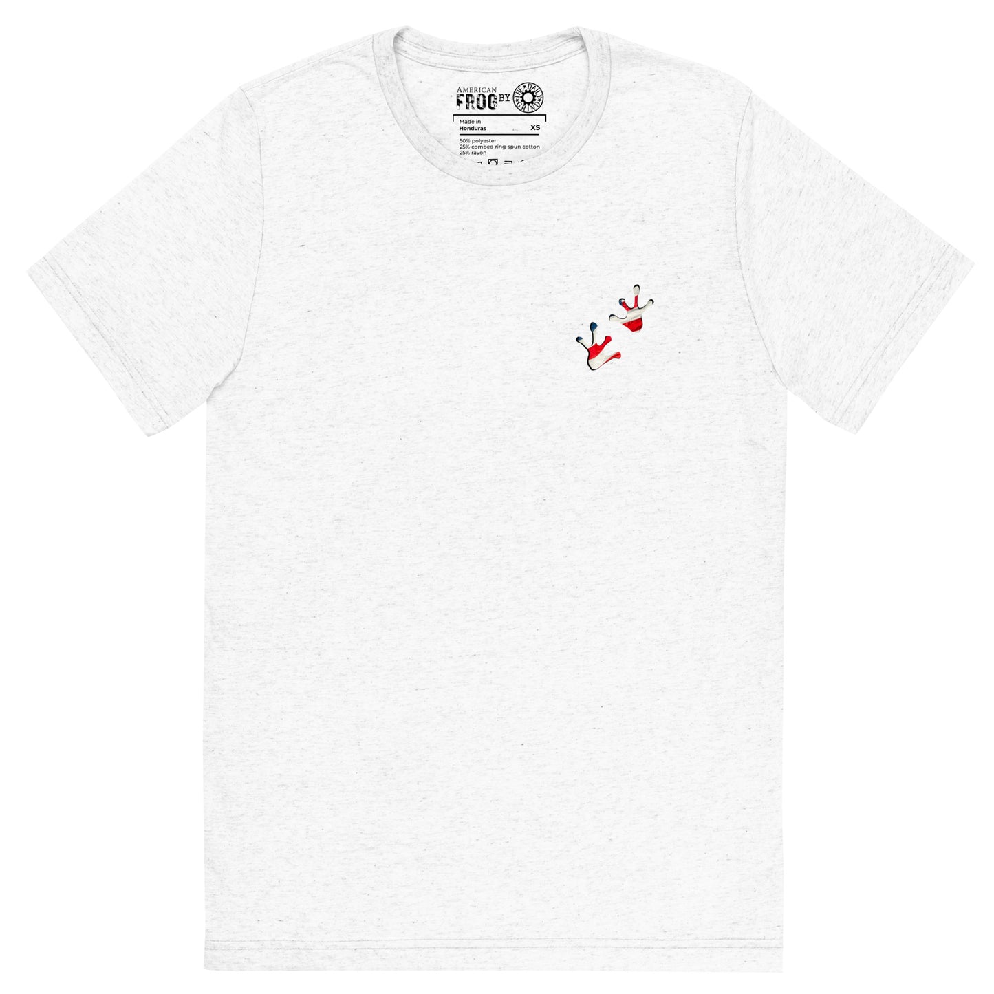 American Frog in White Fleck Short Sleeve T-Shirt