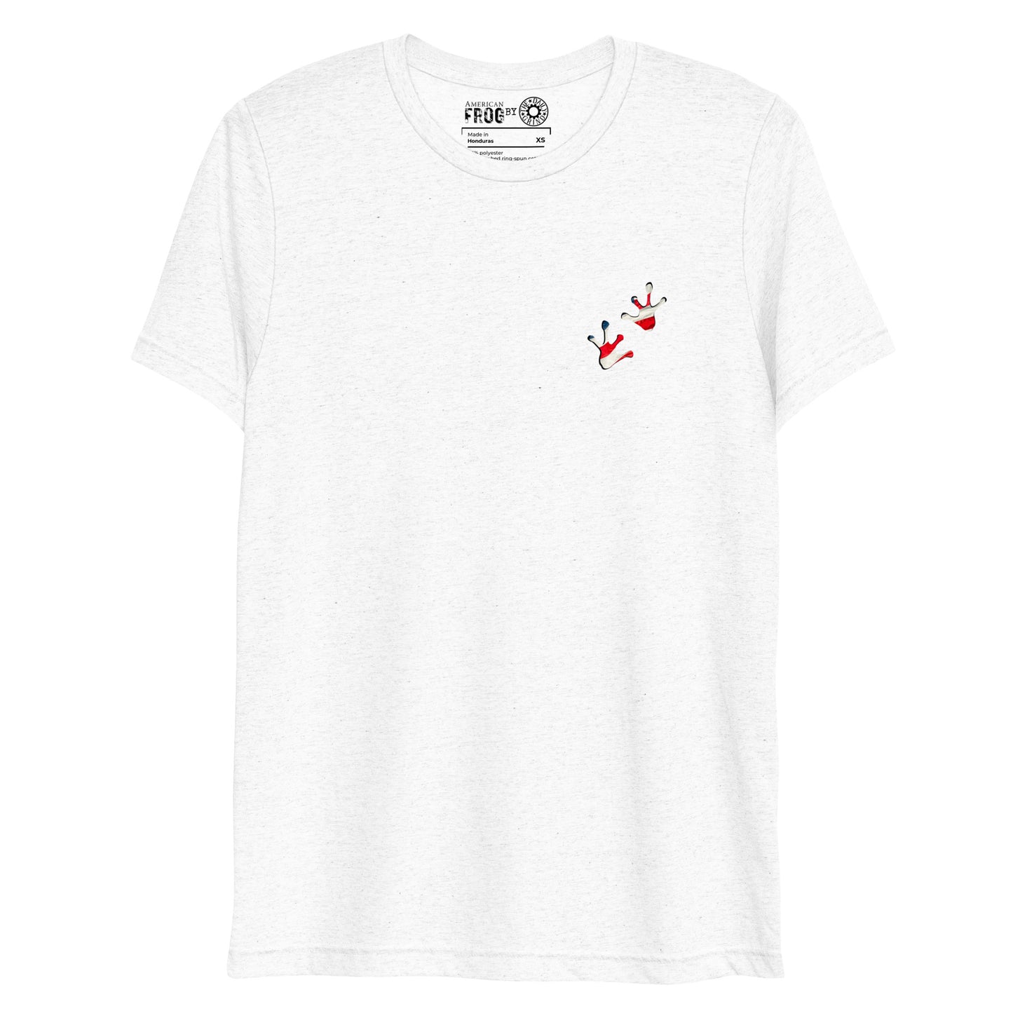 American Frog in White Fleck Short Sleeve T-Shirt