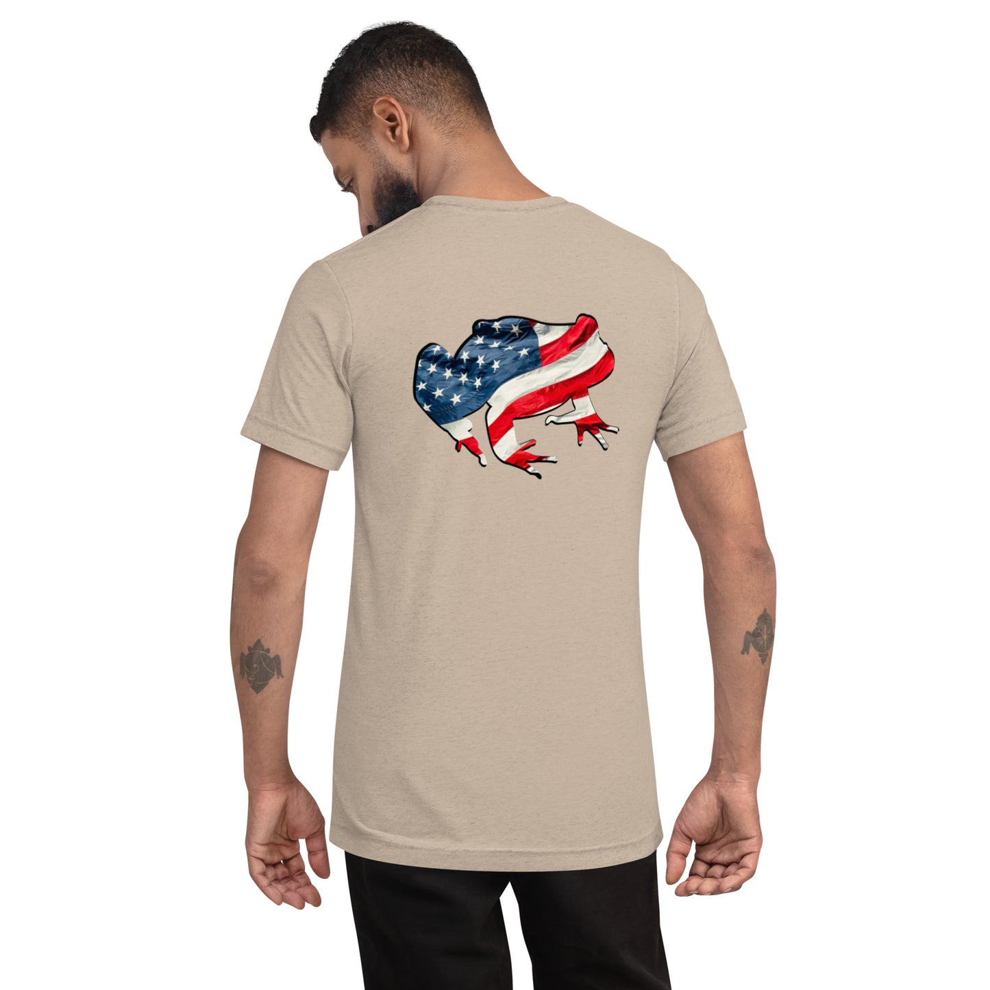 American Frog in Tan Short Sleeve T-Shirt