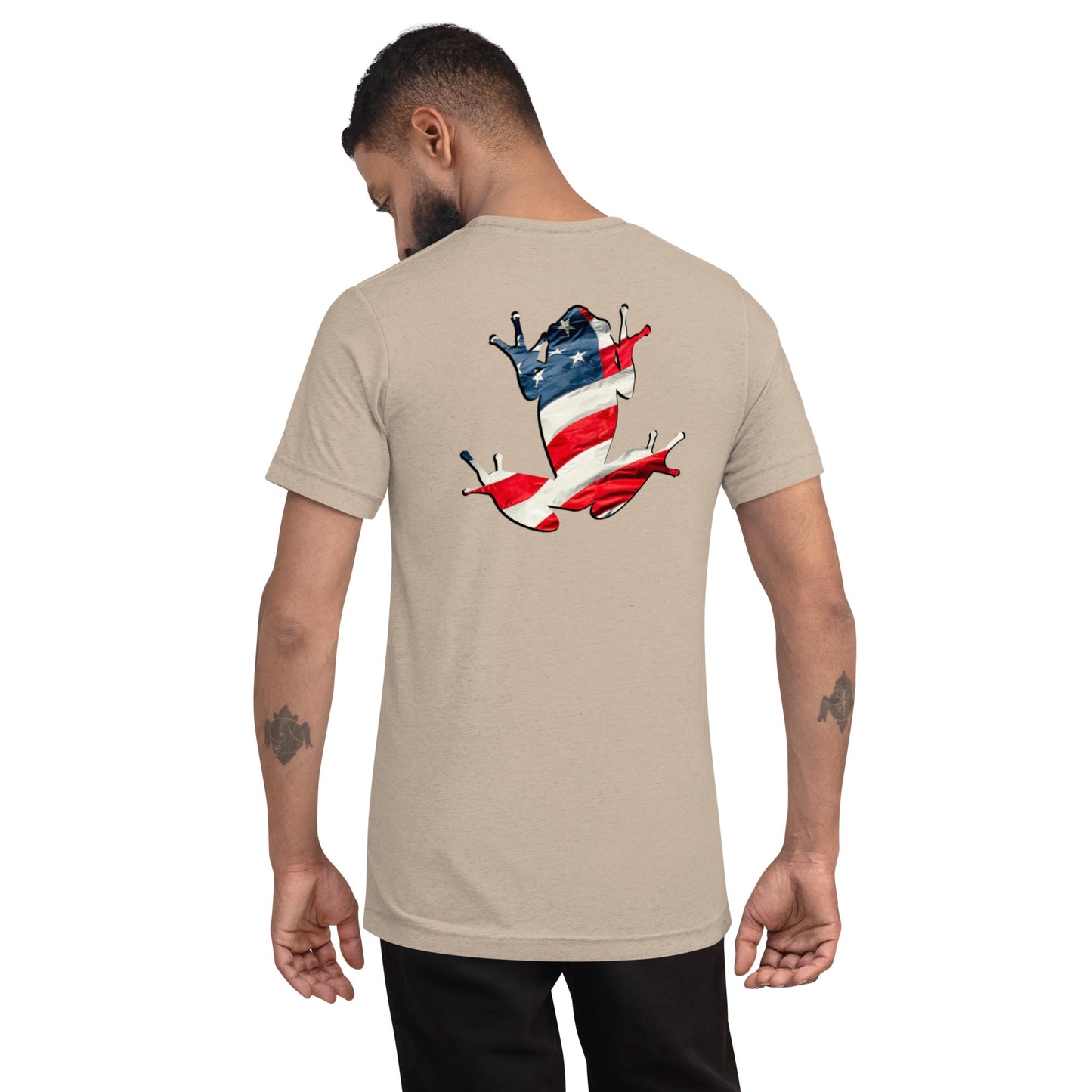 American Frog in Tan Short Sleeve T-Shirt