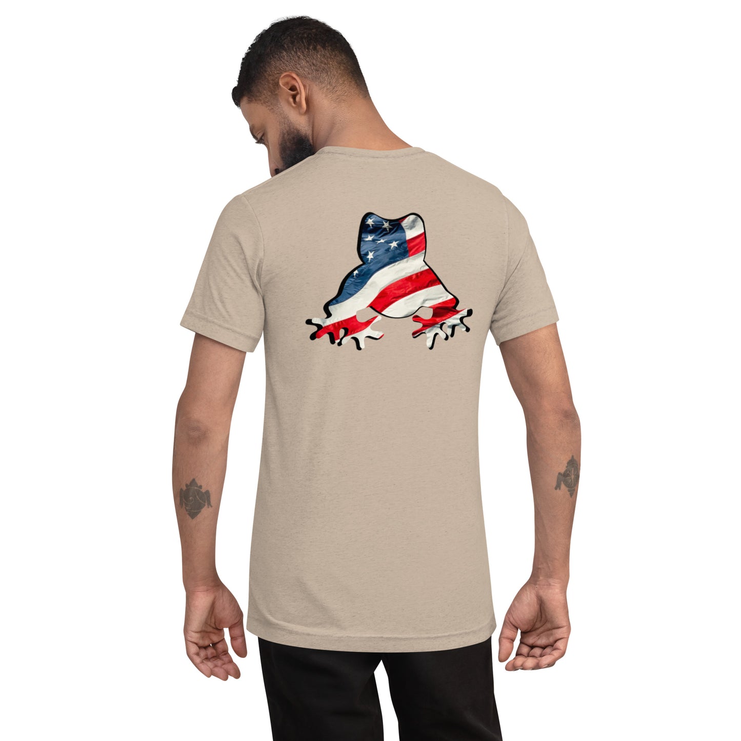 American Frog in Tan Short Sleeve T-Shirt