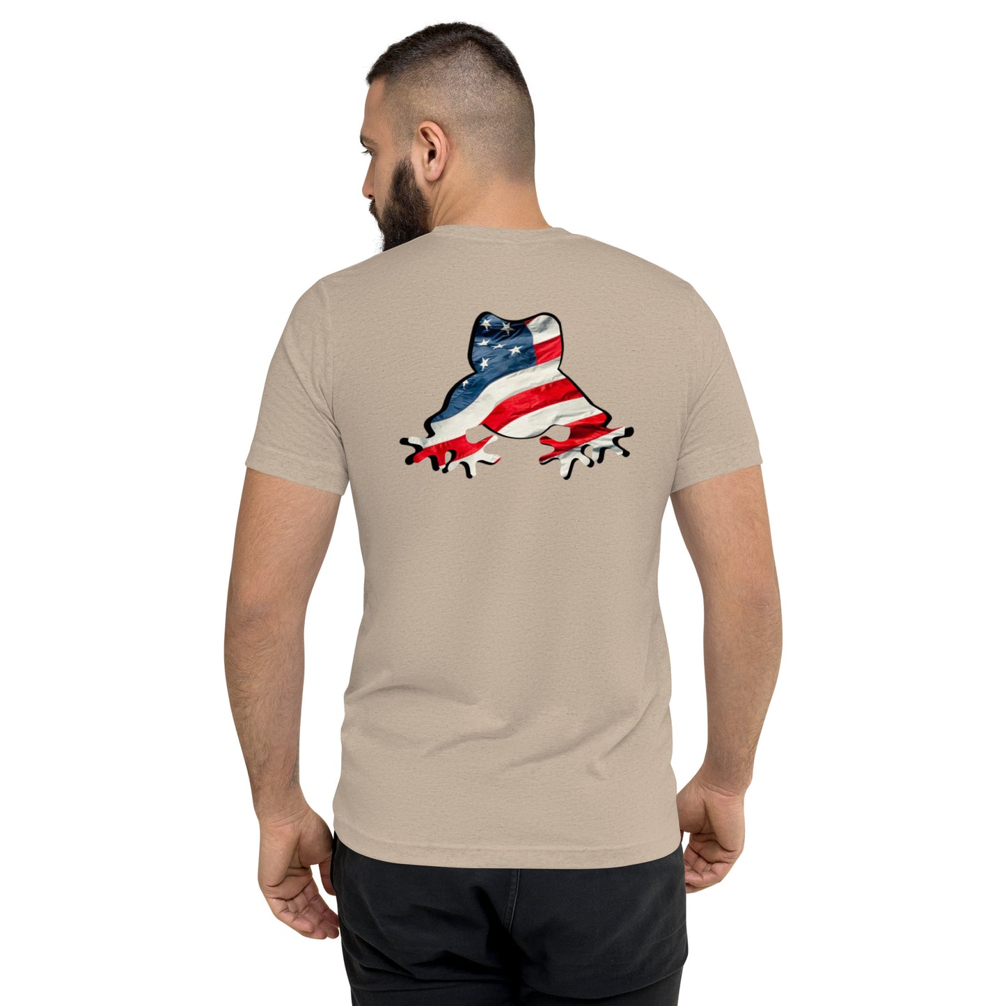 American Frog in Tan Short Sleeve T-Shirt