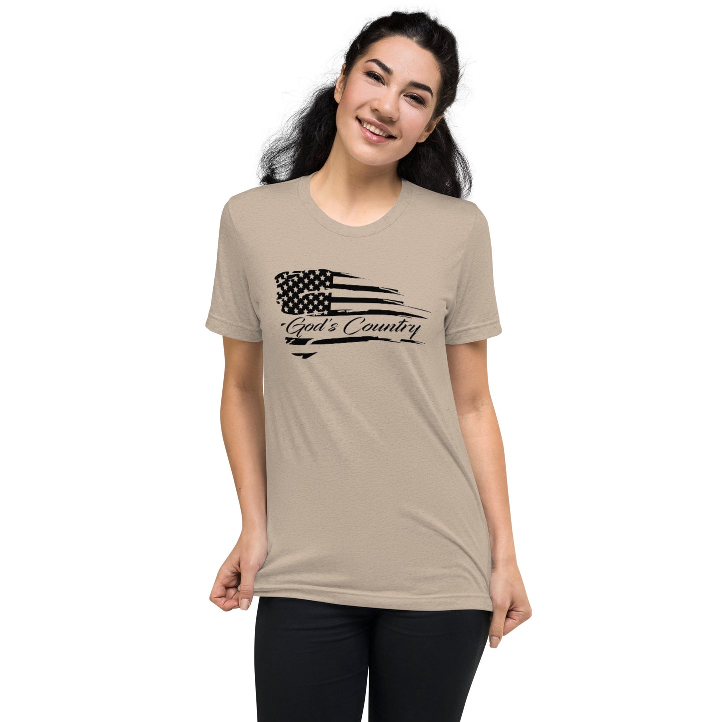 God’s Country American Flag Short Sleeve T-Shirt