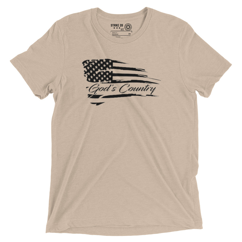 God’s Country American Flag Short Sleeve T-Shirt