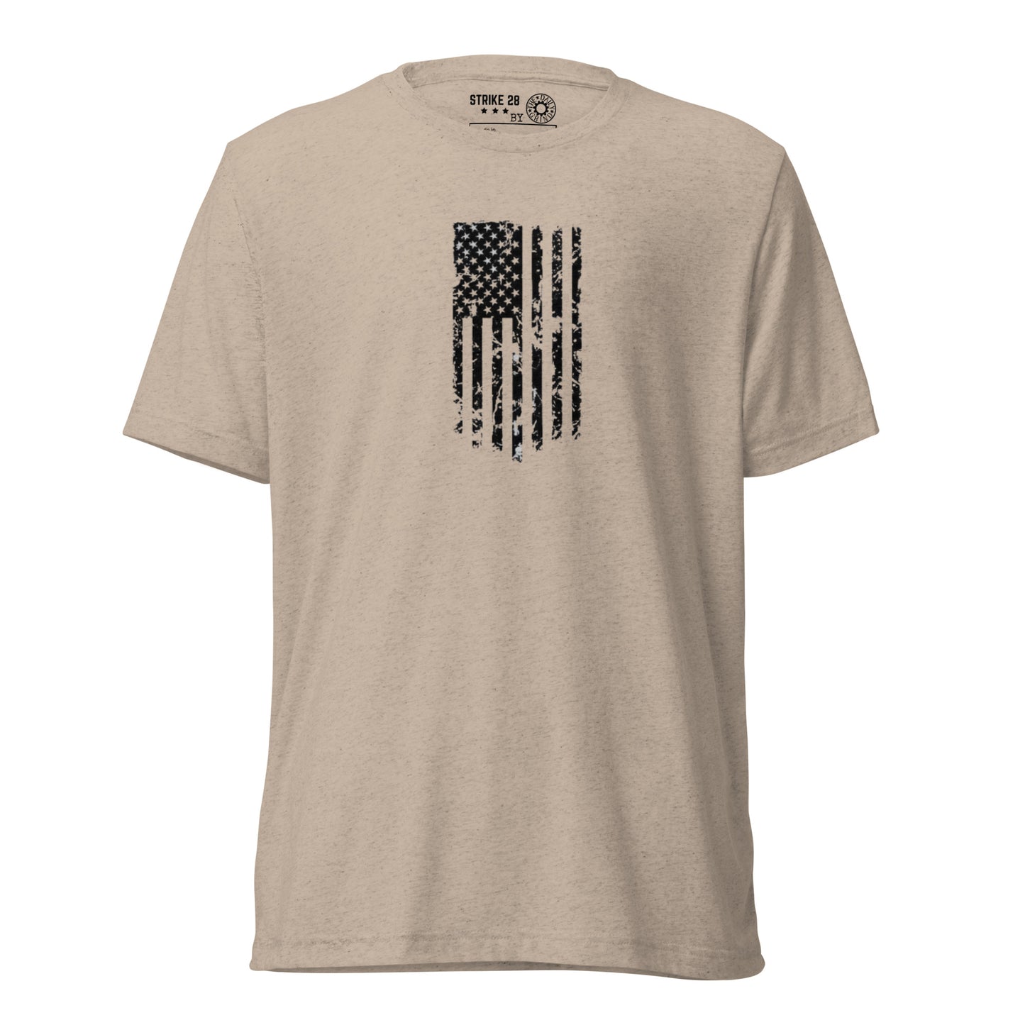 Vertical American Flag Short Sleeve T-Shirt