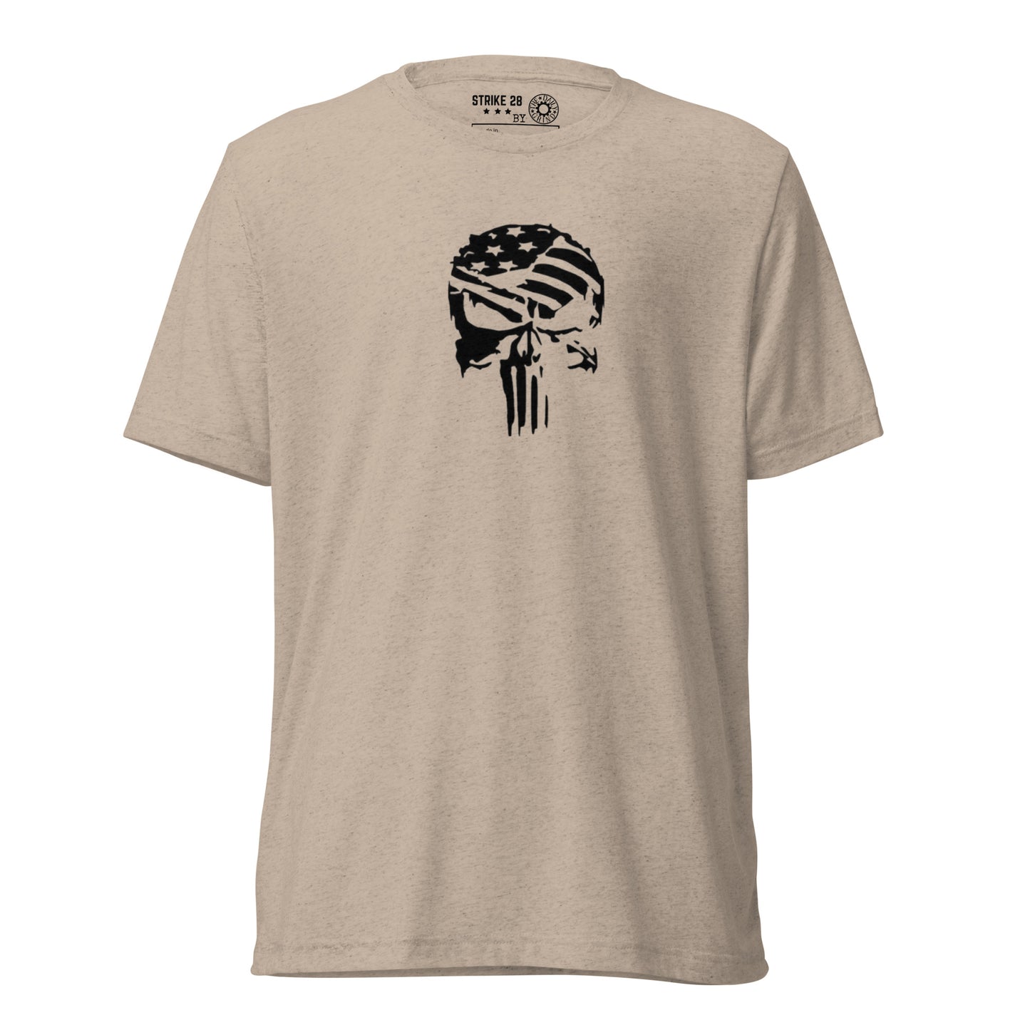 American Battle Molon Labe Skull Short Sleeve T-Shirt