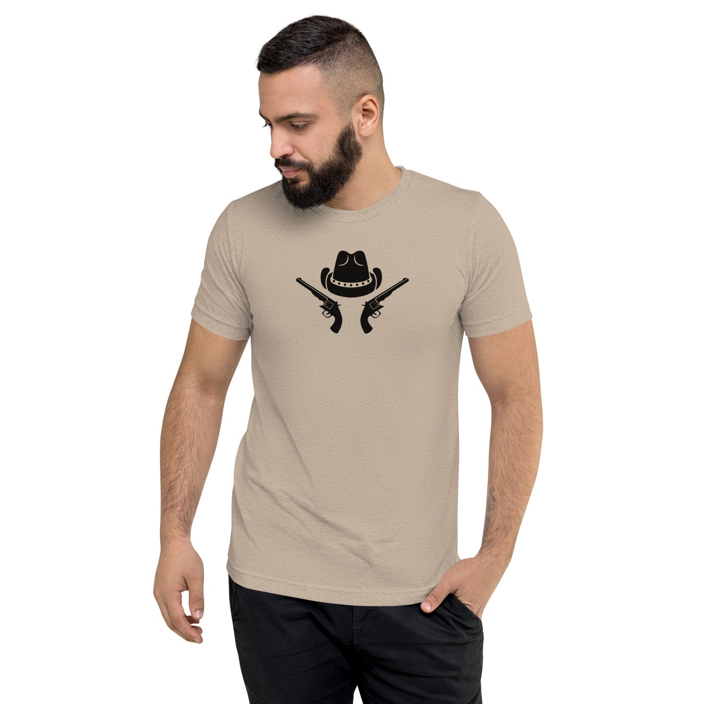 Cowboy Hat/Guns Short Sleeve T-Shirt