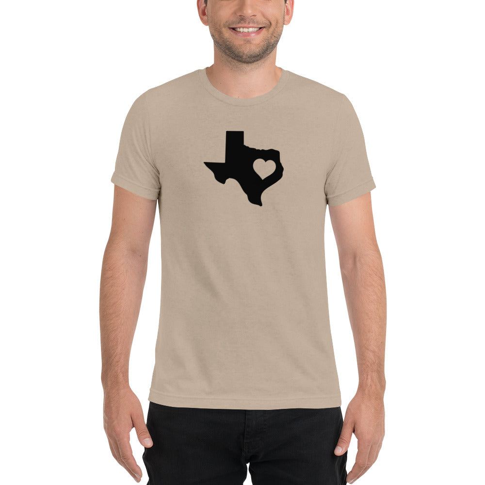 Texas State Heart Short Sleeve T-Shirt