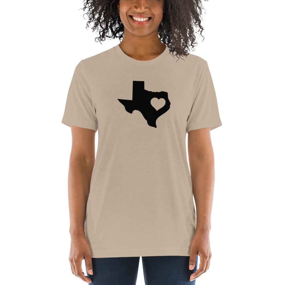 Texas State Heart Short Sleeve T-Shirt