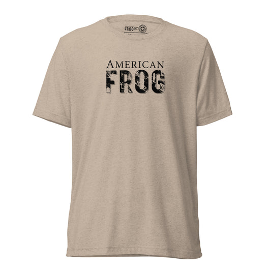 American Frog in Tan Short Soeeve T-Shirt