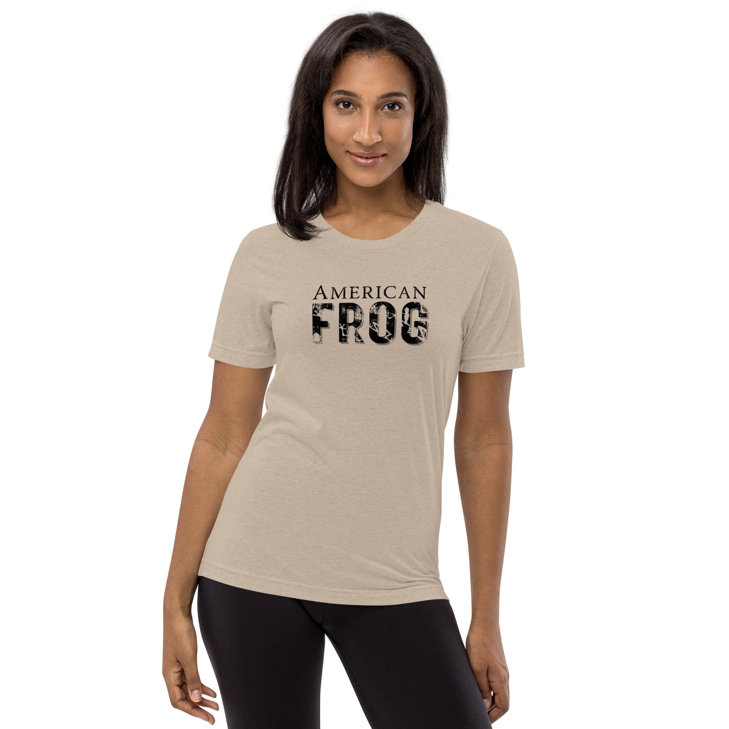 American Frog in Tan Short Soeeve T-Shirt