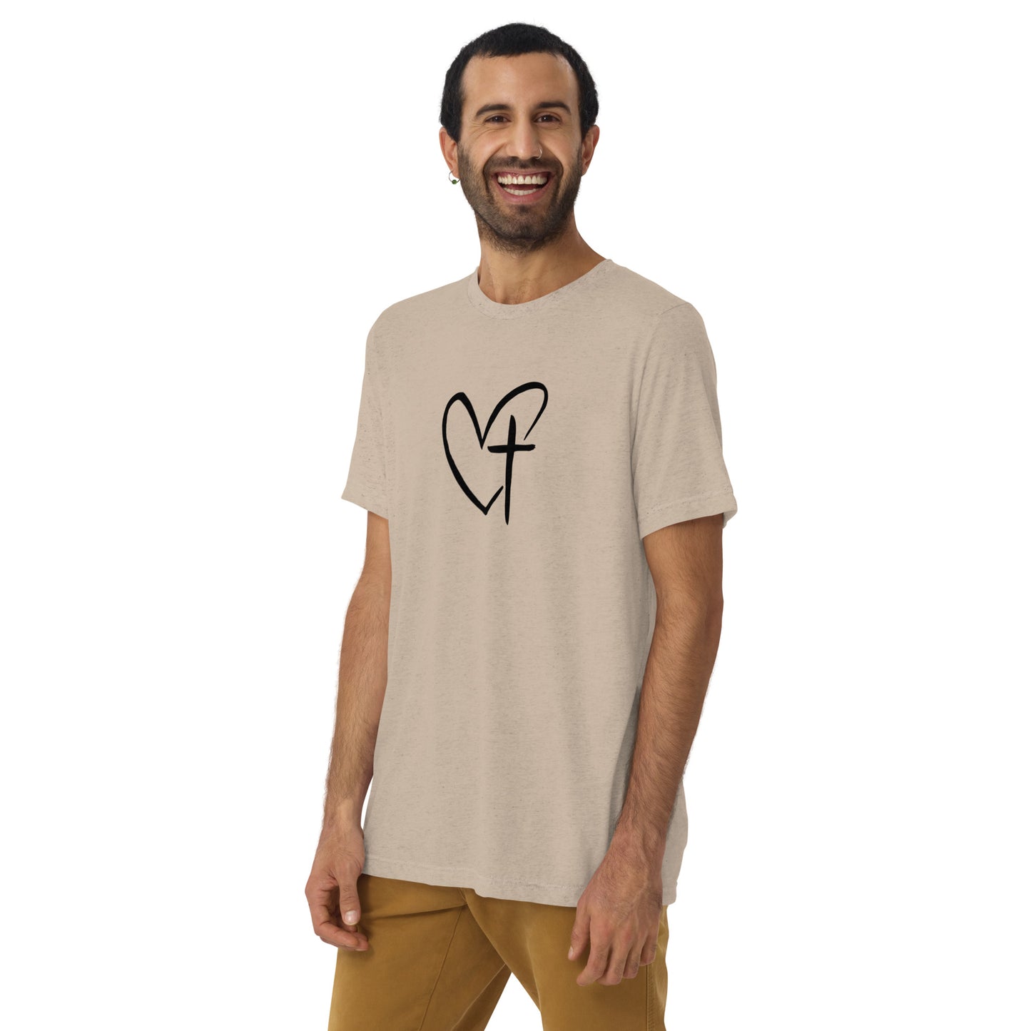 Heart w/ Cross Short Sleeve T-Shirt