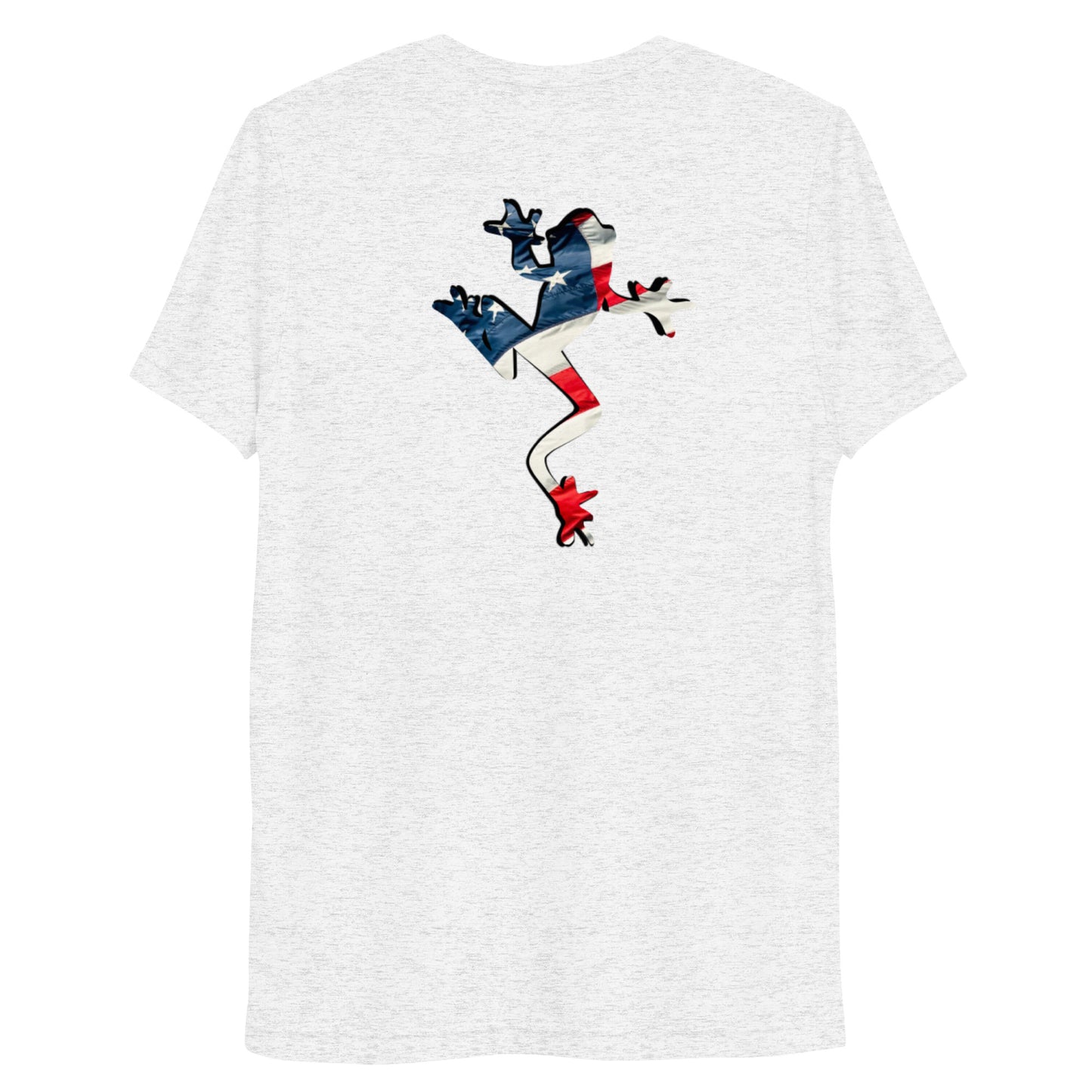 American Frog in White Fleck Short Sleeve T-Shirt