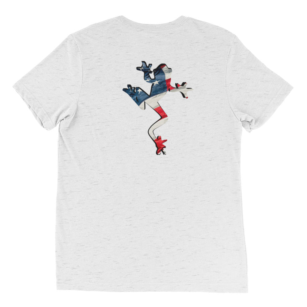 American Frog in White Fleck Short Sleeve T-Shirt