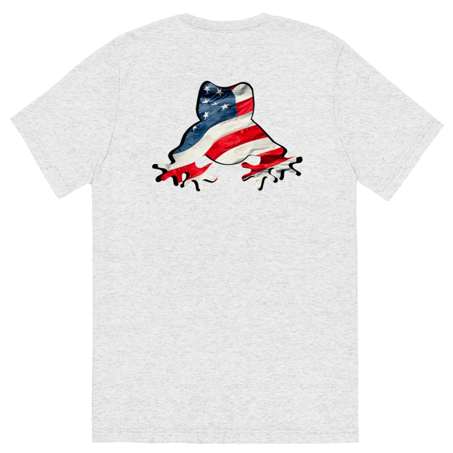 American Frog in White Fleck Short Sleeve T-Shirt