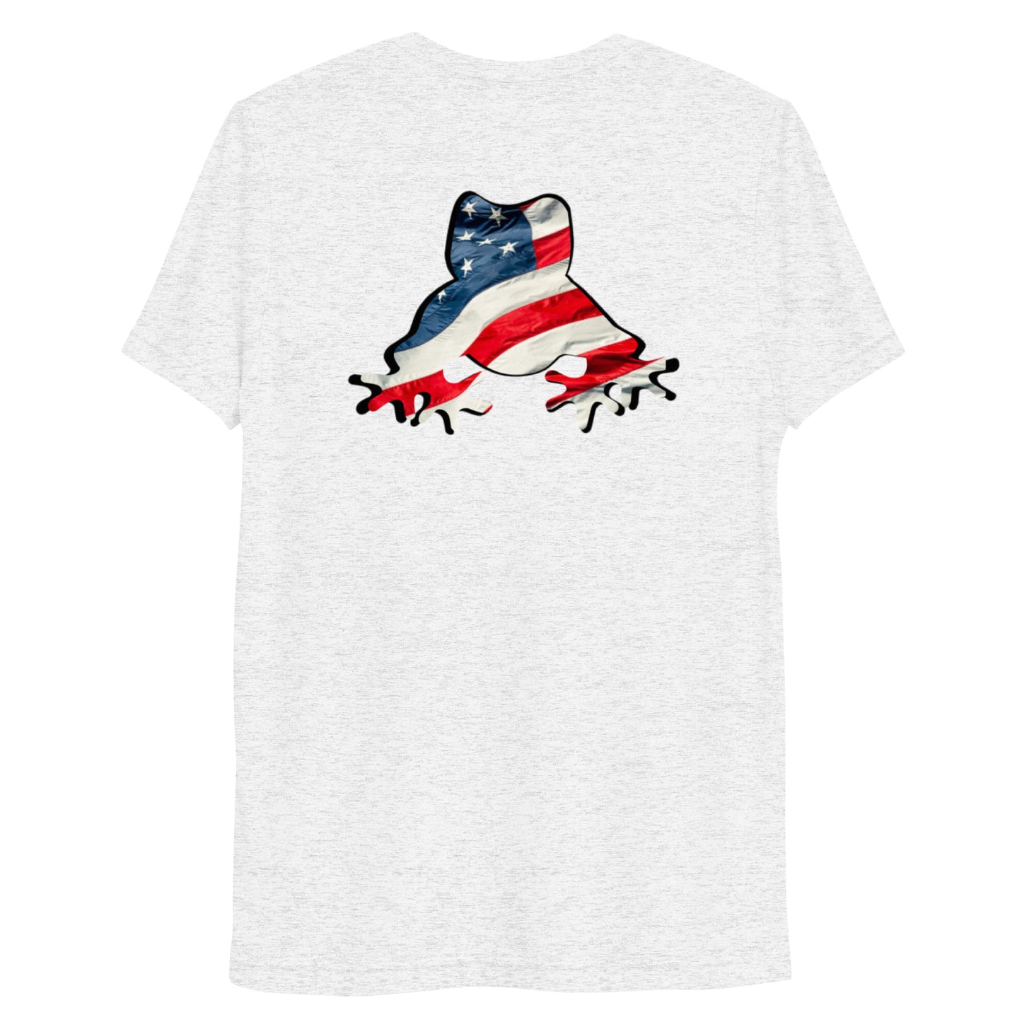 American Frog in White Fleck Short Sleeve T-Shirt