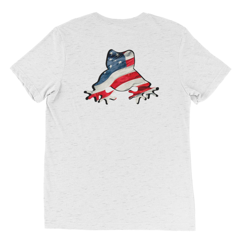 American Frog in White Fleck Short Sleeve T-Shirt