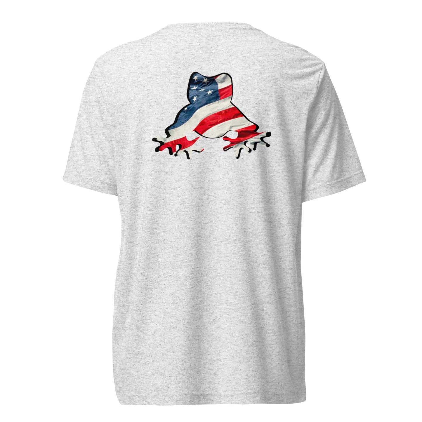 American Frog in White Fleck Short Sleeve T-Shirt