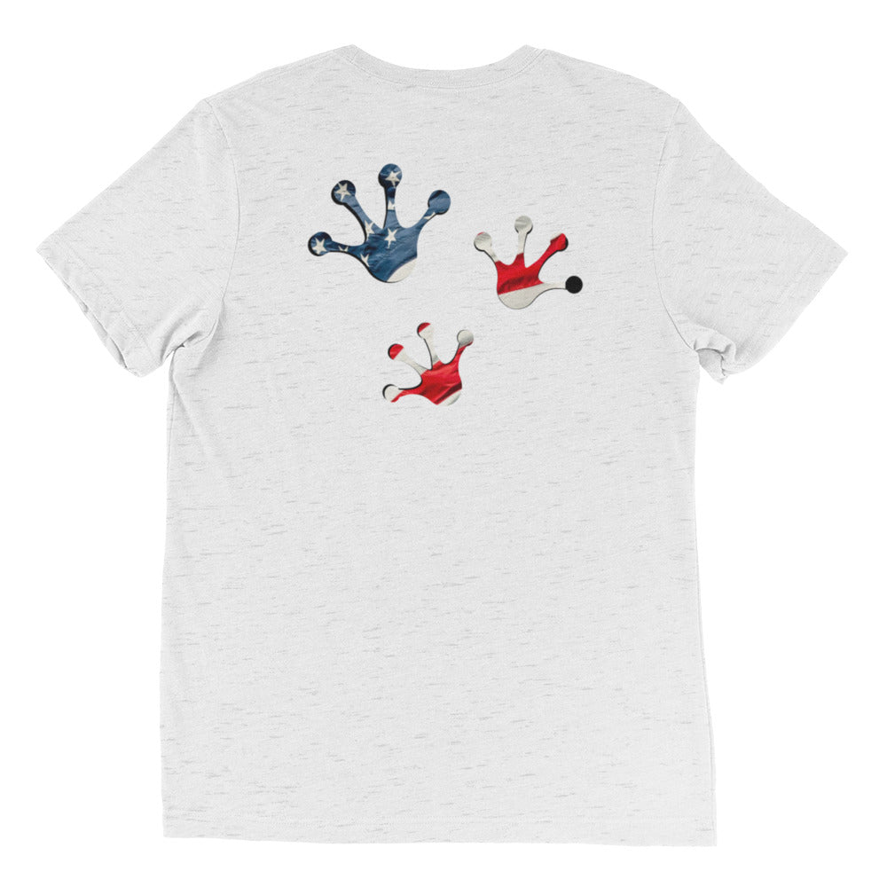 American Frog in White Fleck Short Sleeve T-Shirt