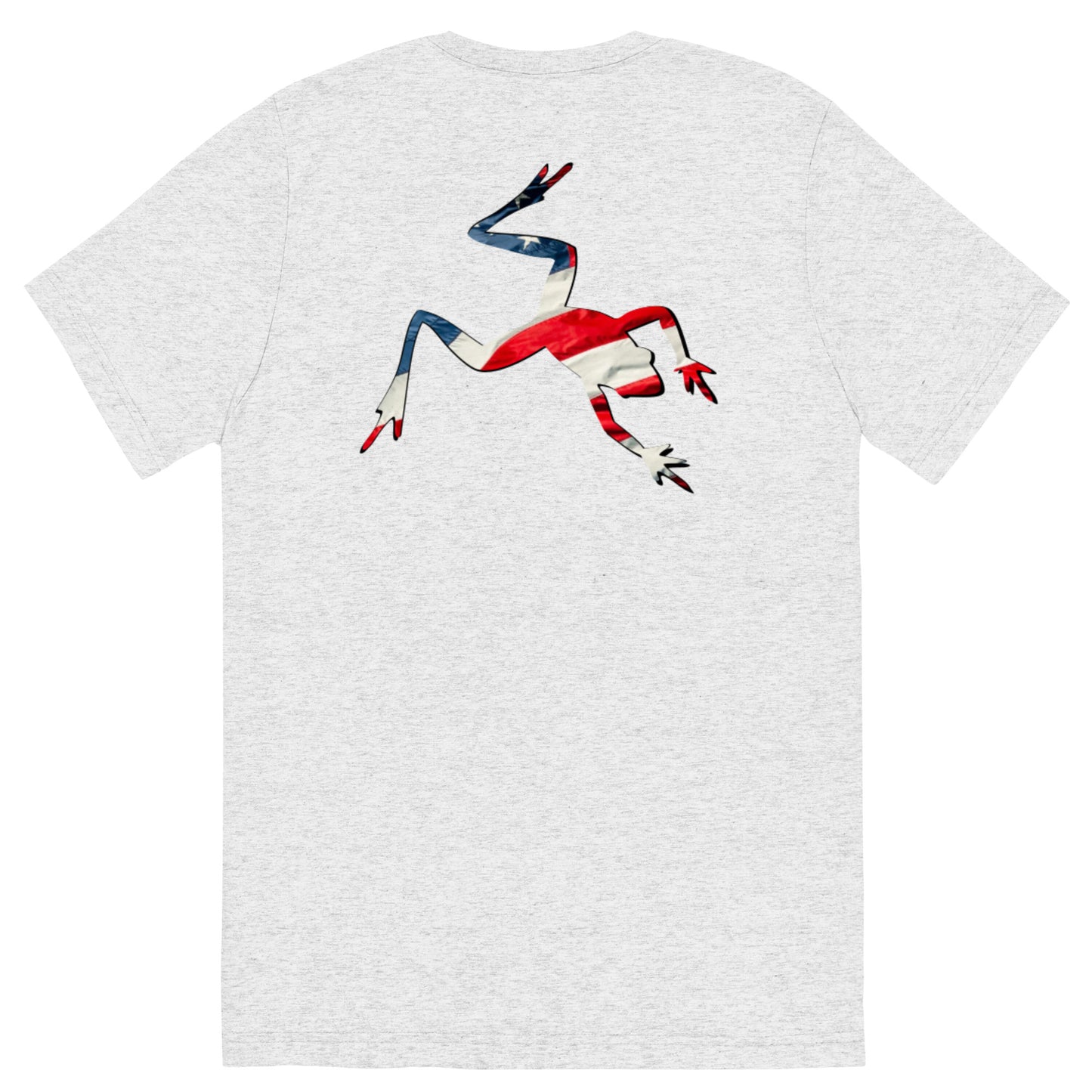 American Frog in White Fleck Short Sleeve T-Shirt