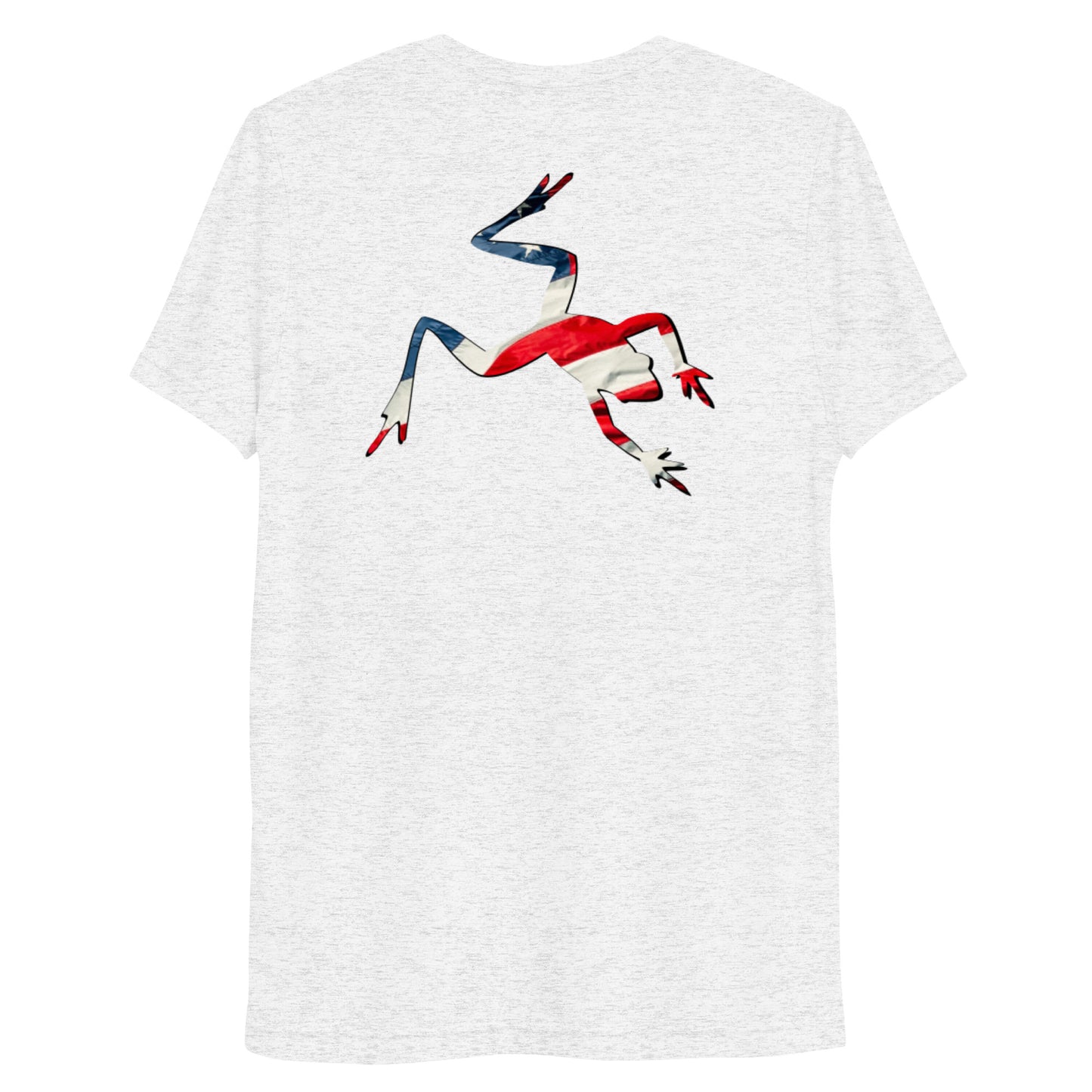 American Frog in White Fleck Short Sleeve T-Shirt