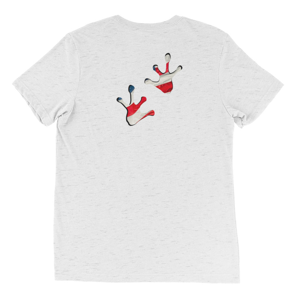 American Frog in White Fleck Short Sleeve T-Shirt