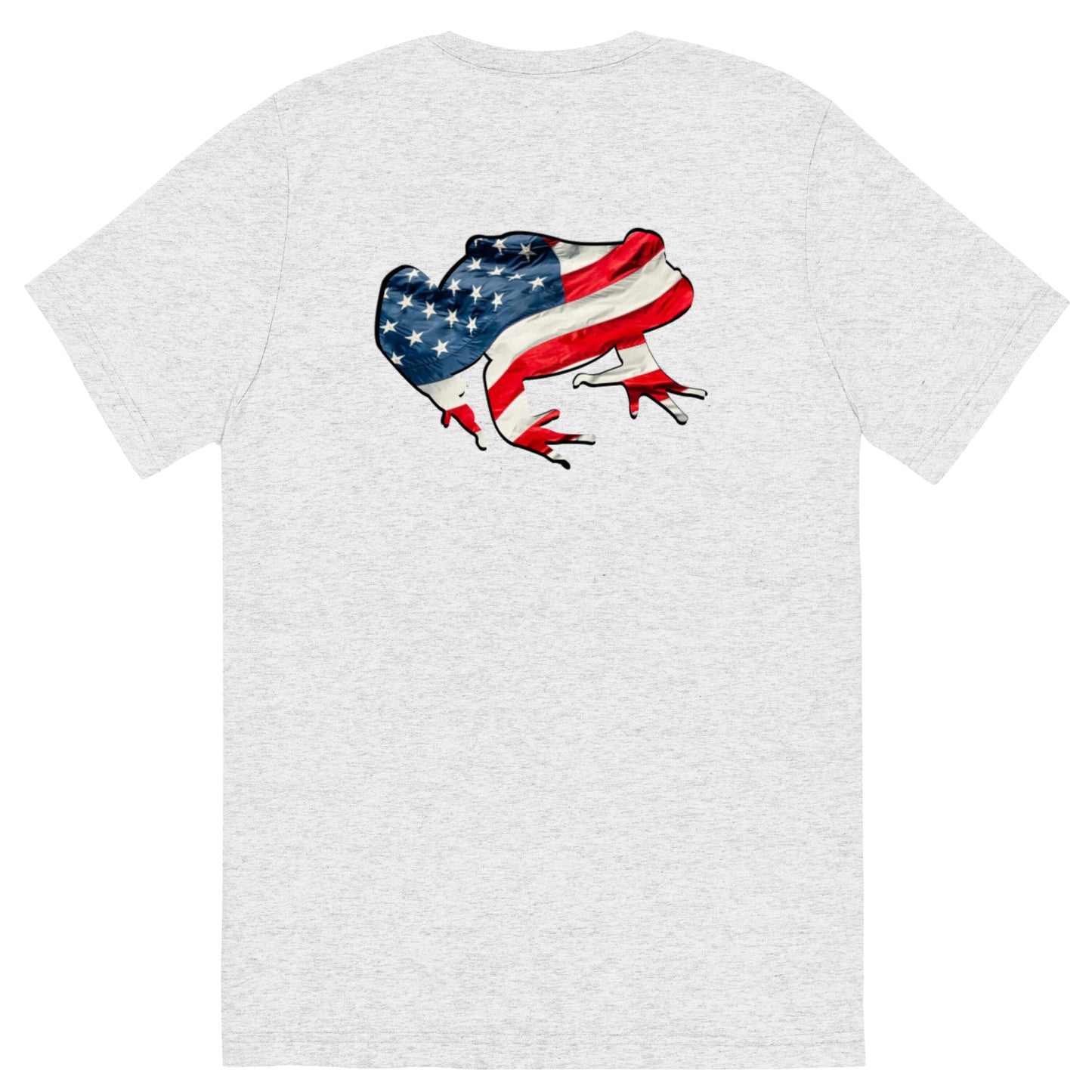 American Frog in White Fleck Short Sleeve T-Shirt