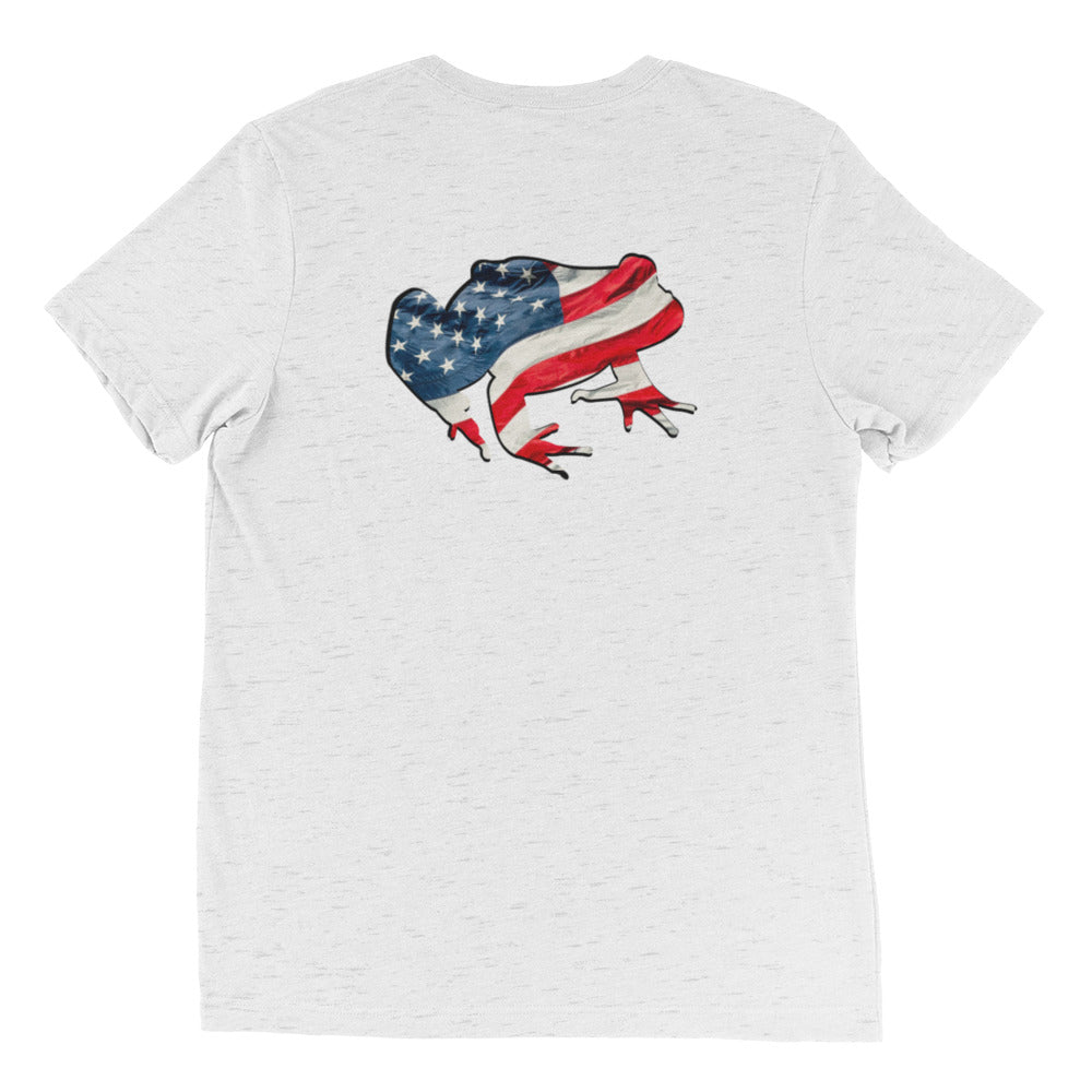 American Frog in White Fleck Short Sleeve T-Shirt