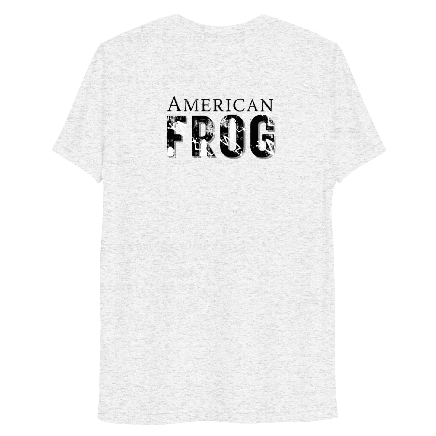 American Frog in White Fleck Short Sleeve T-Shirt