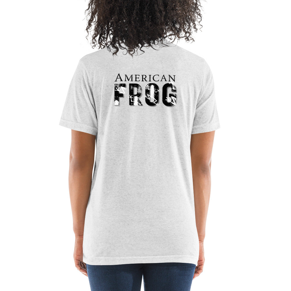 American Frog in White Fleck Short Sleeve T-Shirt