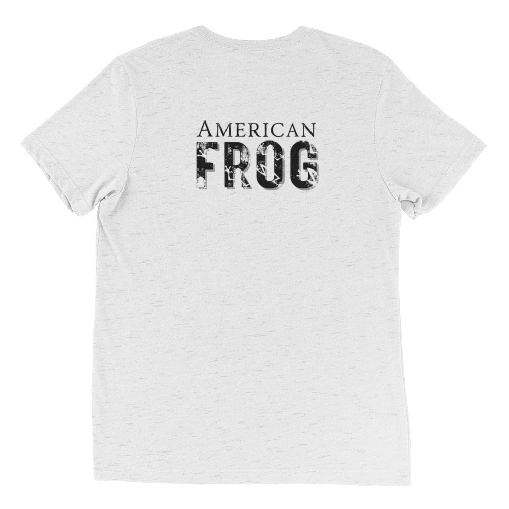 American Frog in White Fleck Short Sleeve T-Shirt