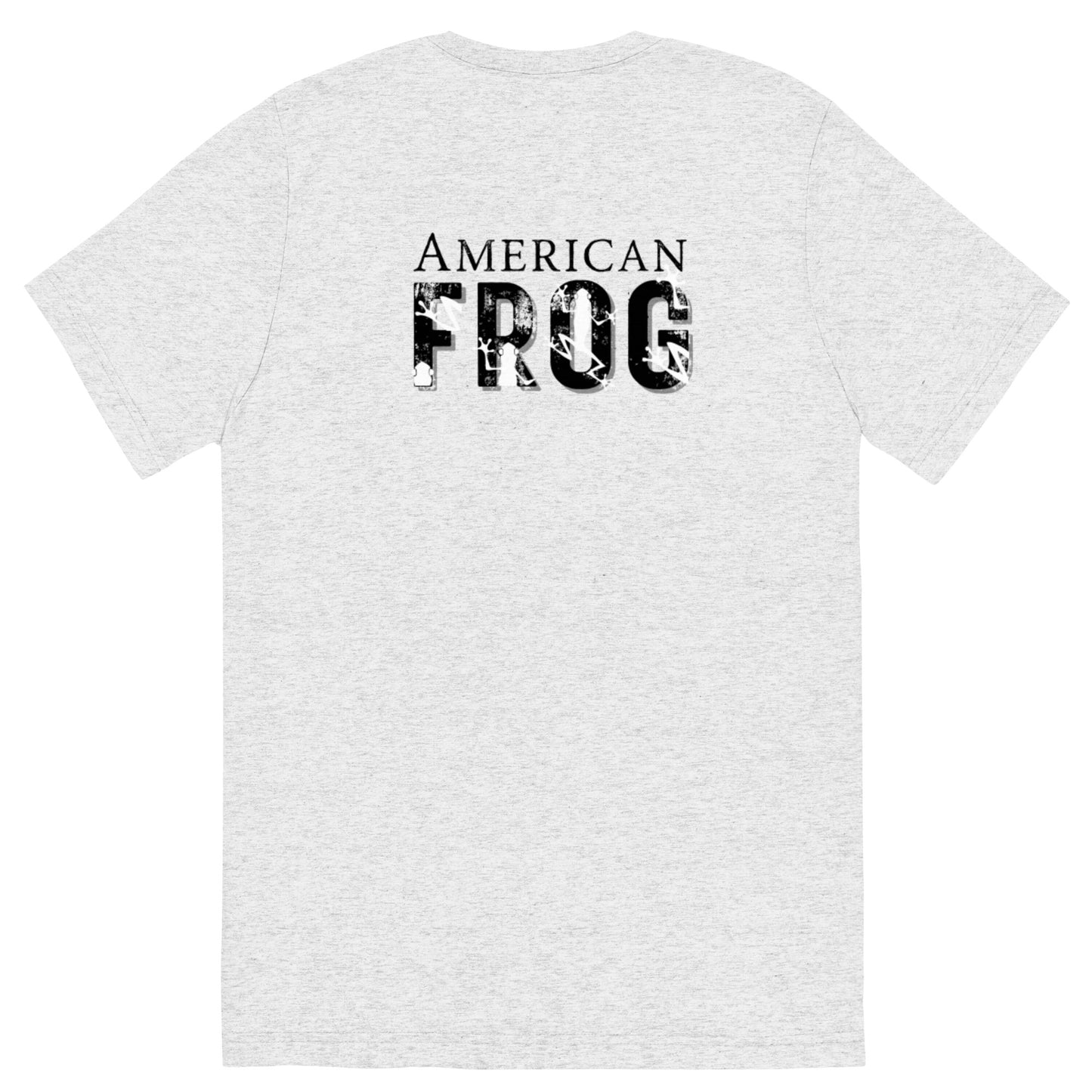 American Frog in White Fleck Short Sleeve T-Shirt