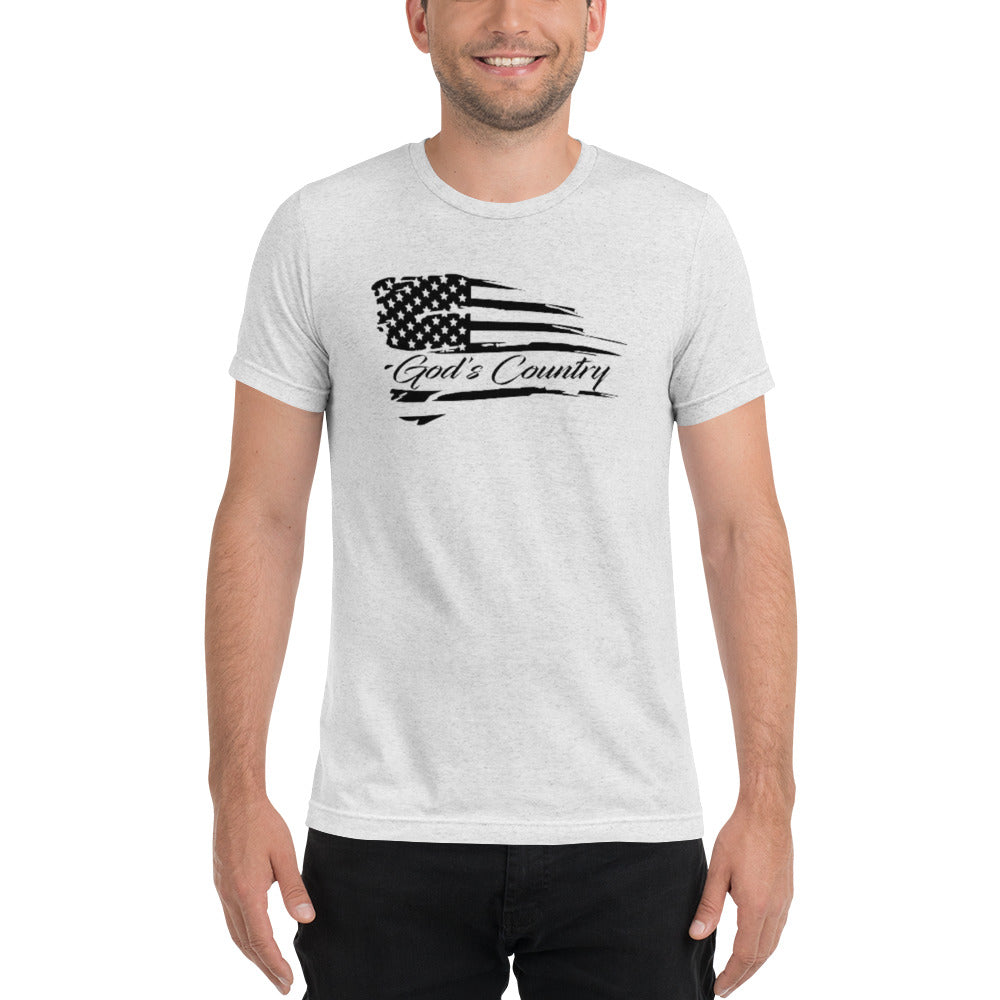 God’s Country American Flag Short Sleeve T-Shirt