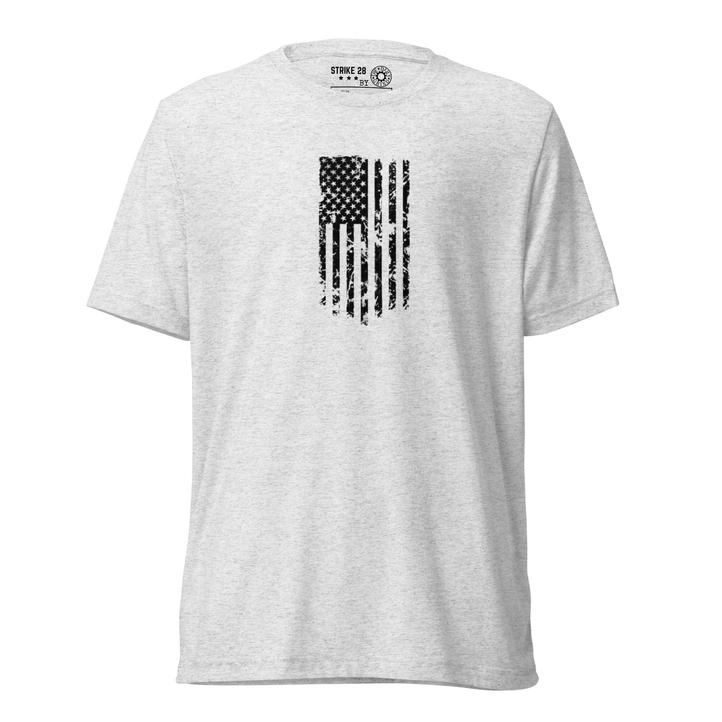 Vertical American Flag Short Sleeve T-Shirt