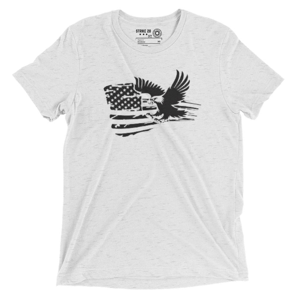 American Flag with Eagle Short Sleeve T-Shirt