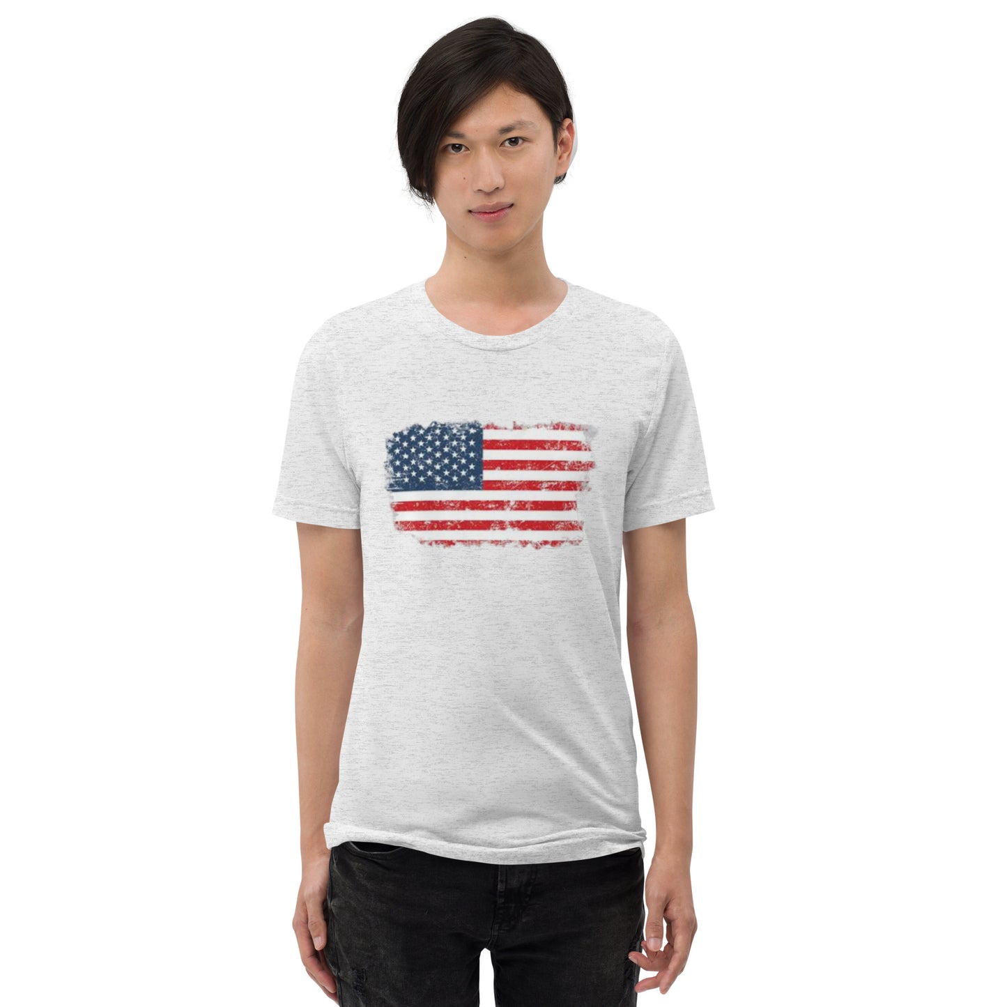 Color American Flag Short Sleeve T-Shirt