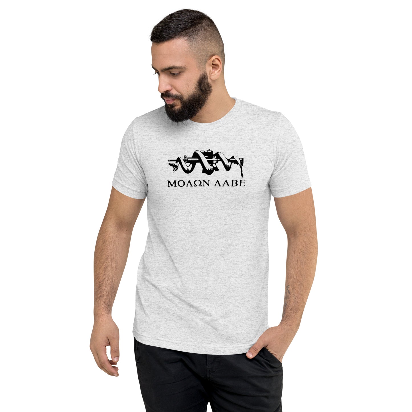 Molon Labe Snake & Rifle Short Sleeve T-Shirt