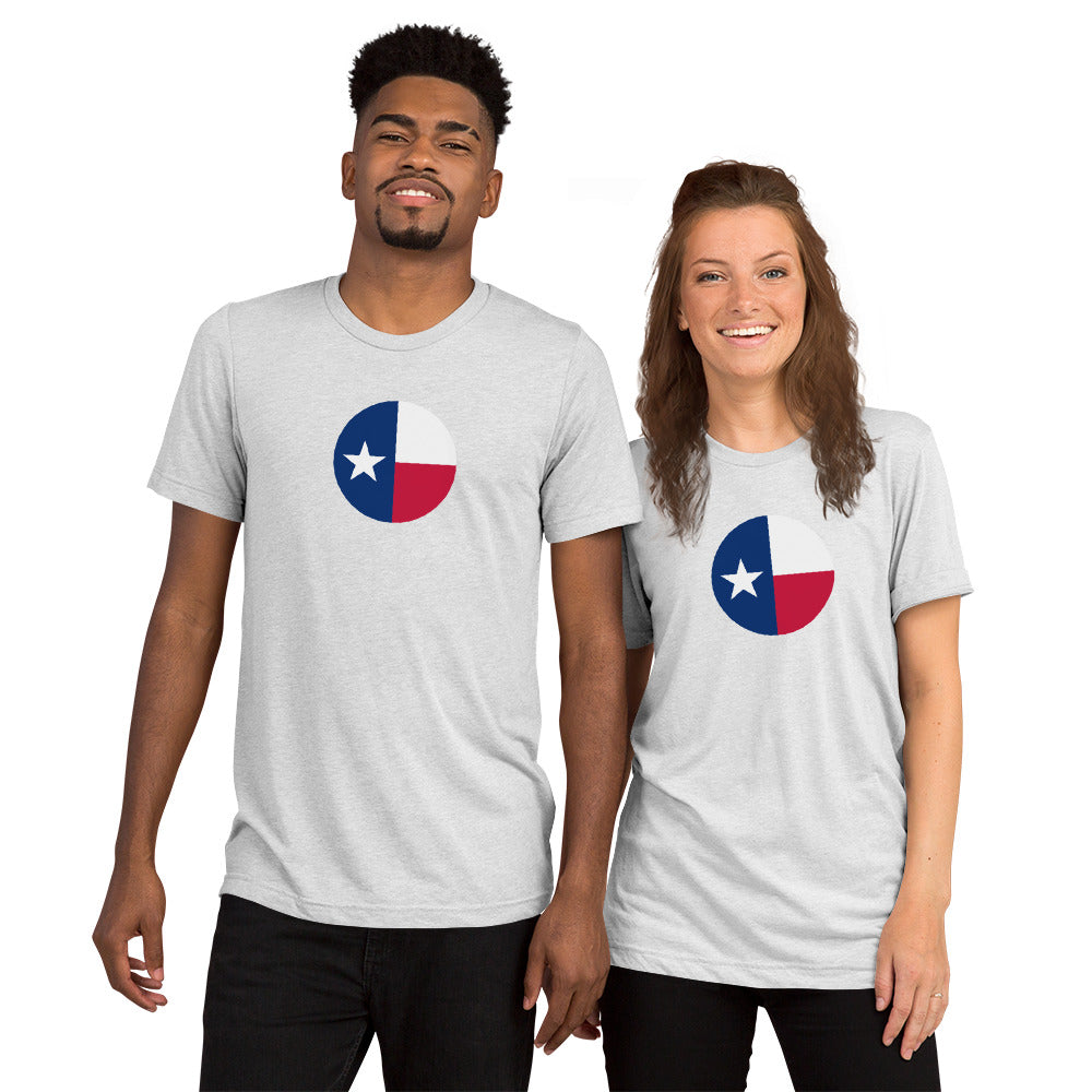 Circle Texas Flag Short Sleeve T-Shirt