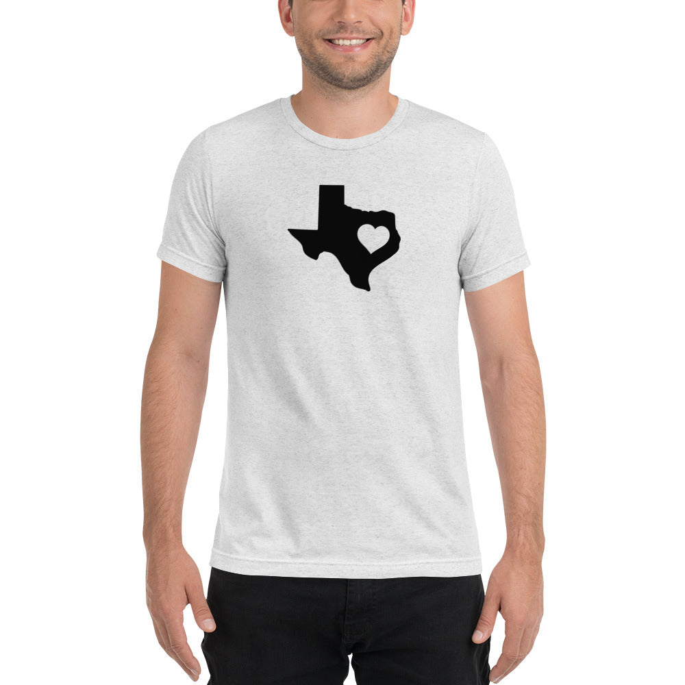 Texas State Heart Short Sleeve T-Shirt